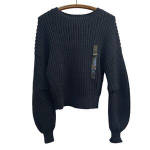 BANANA REPUBLIC Dark Black Knit Sweater NWT